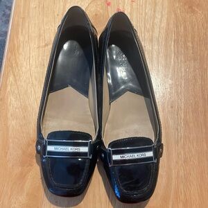 Michael Kors Black Patent Leather Loafers